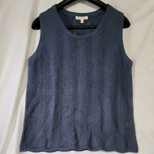Indugo Thread Co. Blue Sleeveless Top